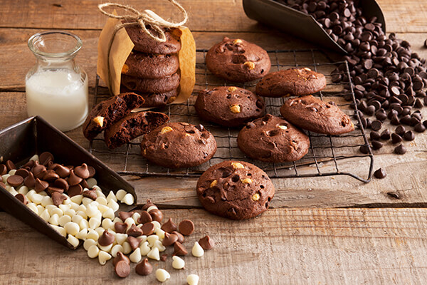 Gluten Free Triple Chocolate Cookies