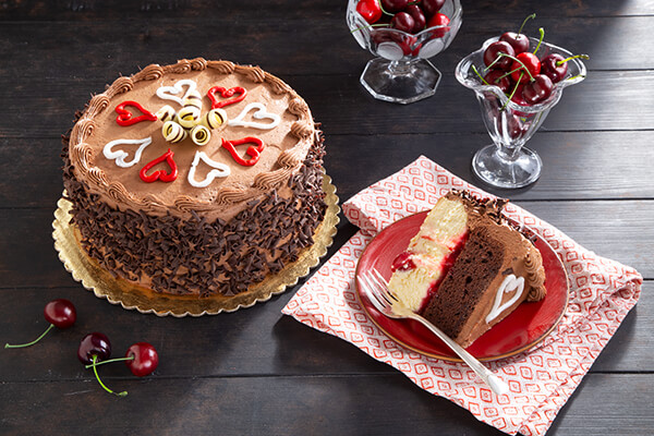 Three Layers of Love Cake - O&H Danish Bakery