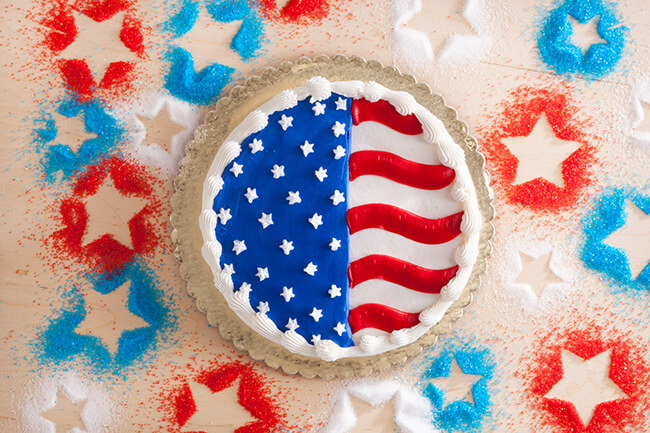 American Flag Cake