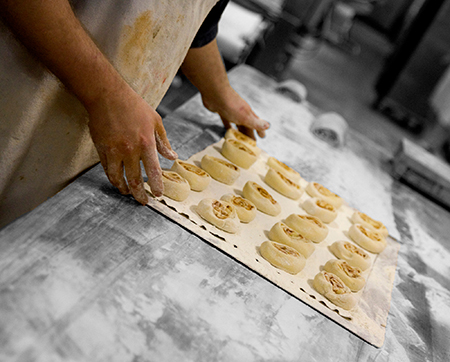 scratch made Danish pecan rolls