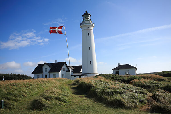 North Jutland Lighthouse in Denmark