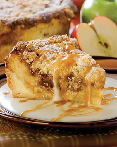 slice of bread pudding