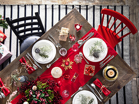 Danish Christmas Dinner Table Setting