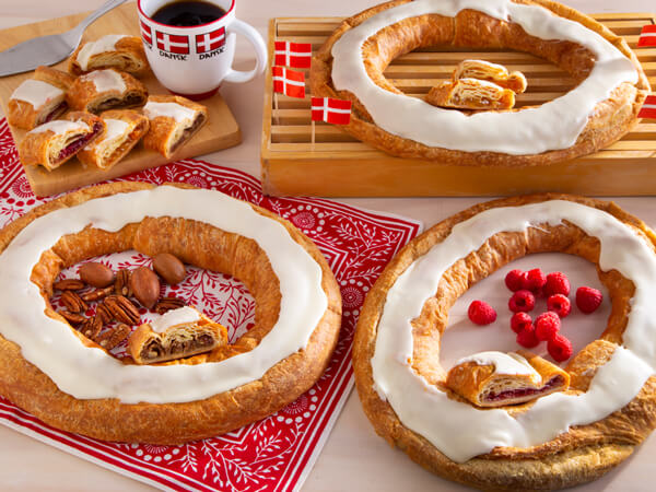 assortment of kringle desserts for motherâs day