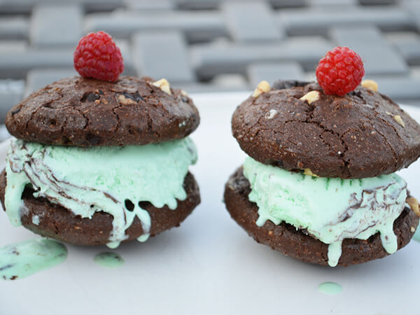 Gluten-free birthday treats: cookie ice cream sandwiches