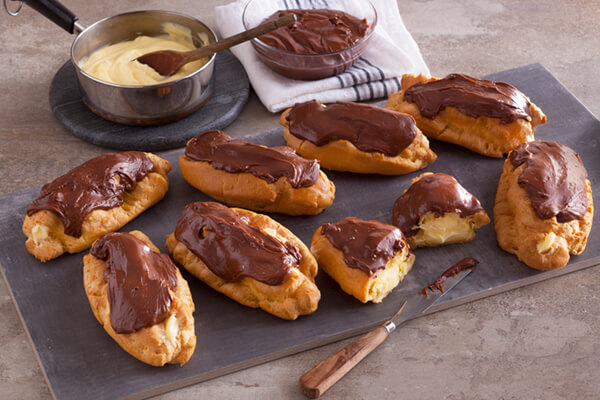 chocolate eclairs for summer