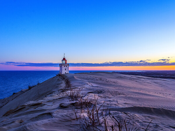 Rubjerg Knude lighthouse in Lokken Denmark