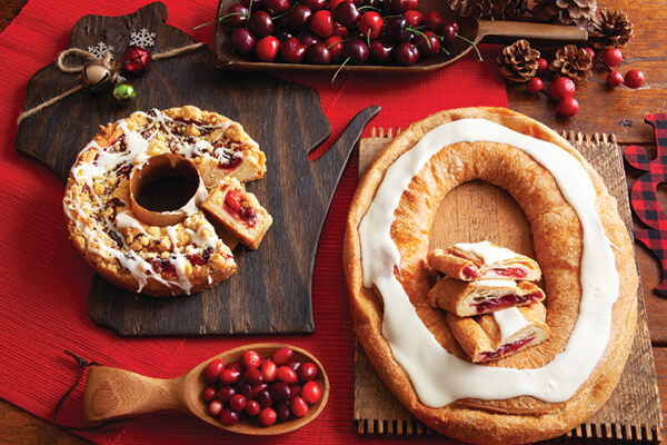 Christmas from Wisconsin Gift Package featuring cherry-flavored cakes