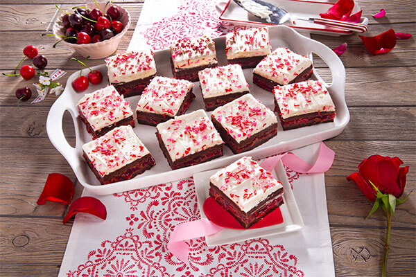 Valentine’s Chocolate Cherry Brownies