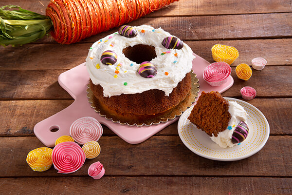 Easter Basket Crown Cake with chocolate eggs