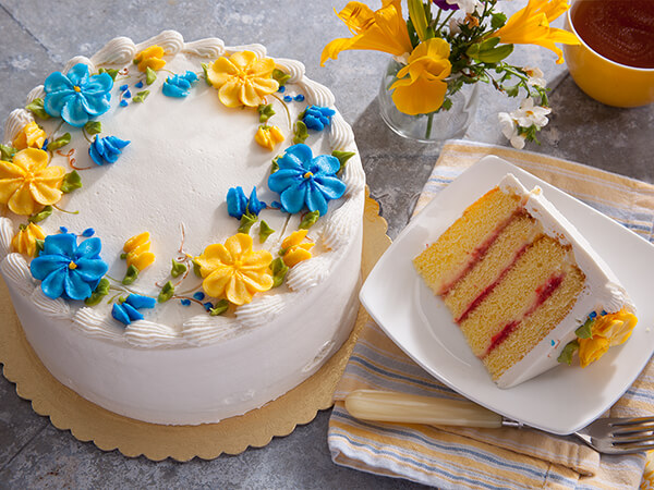 A Danish Layer Cake made fresh by O&H Danish Bakery