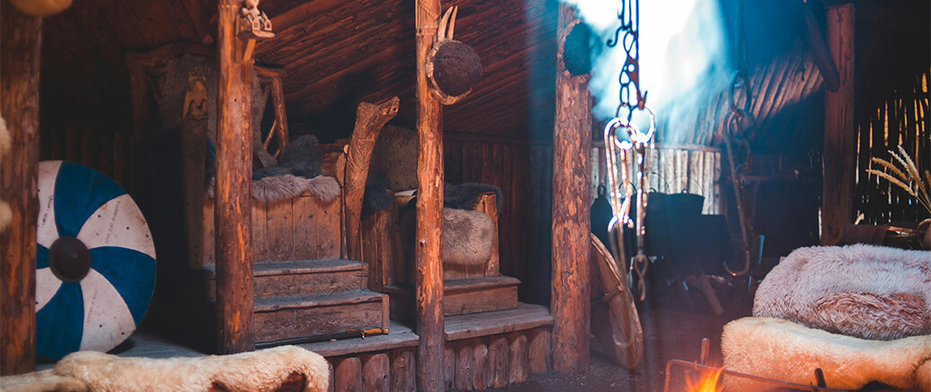 Inside a Viking longhouse