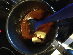 Homemade Caramel - Add butter