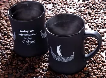 Item number: M003 - Adventure Coffee Mug - Baltic Black