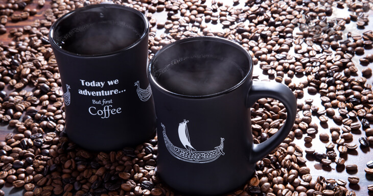 Item number: M003 - Adventure Coffee Mug - Baltic Black