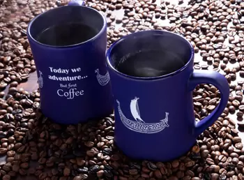 Item number: M001 - Adventure Coffee Mug - Viking Blue