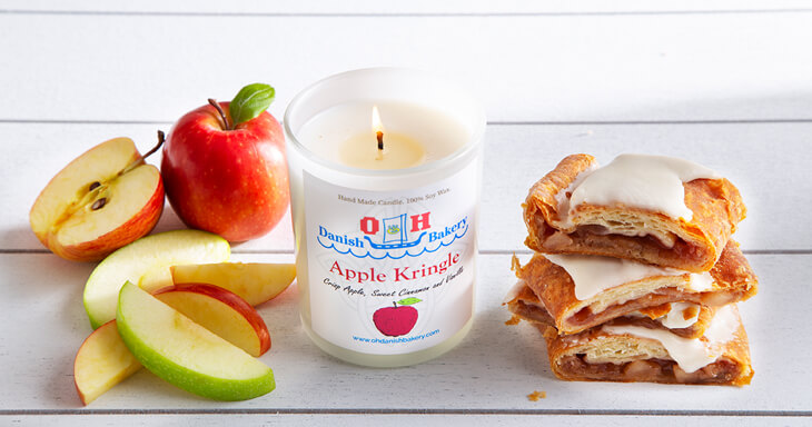 Item number: C086 - Apple Kringle Scented Candle