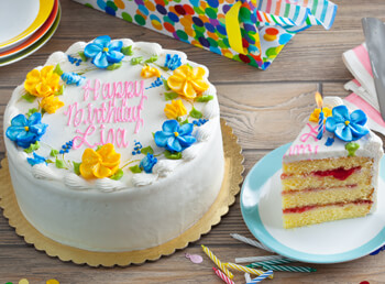 Birthday Layer Cake Custom Decorated