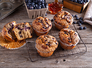 Blueberry Pancake Jumbo Muffins (Gluten Free)