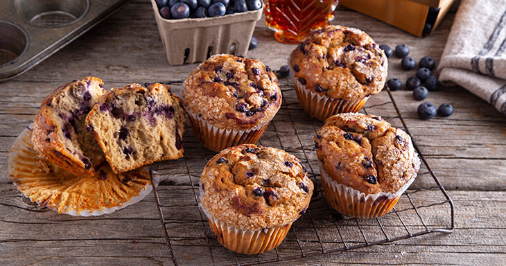 Item number: GF45 - Blueberry Pancake Jumbo Muffins (Gluten Free)