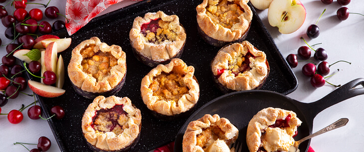Cherry and Apple Galette Hand Pies