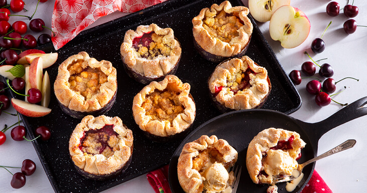 Cherry and Apple Galette Hand Pies