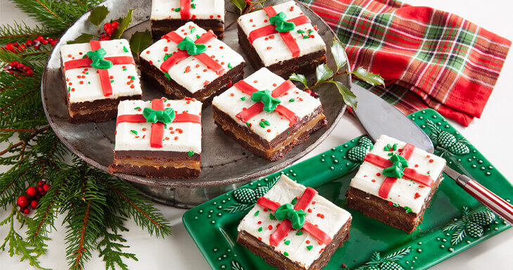 Christmas Present Brownies