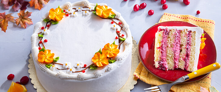 Cranberry Orange Layer Cake