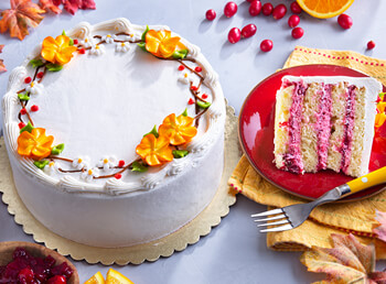 Cranberry Orange Layer Cake