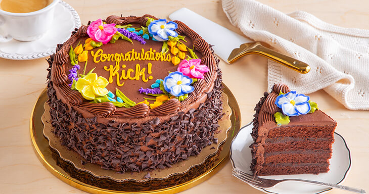 Item number: 471C - Custom Celebration Chocolate Cake