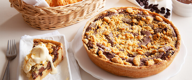 Dark Chocolate Croissant Pie