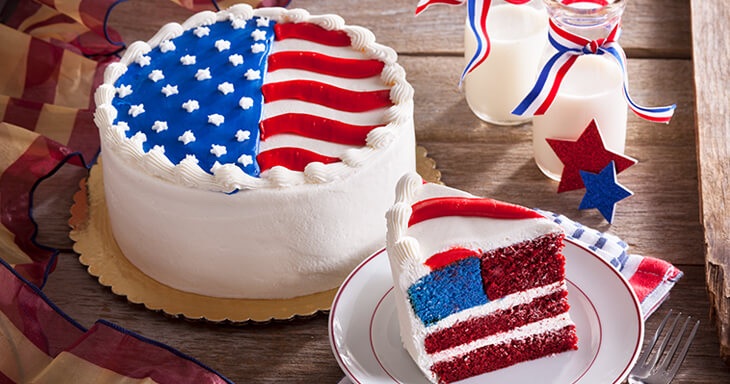 Item number: 490 - Flag Layer Cake