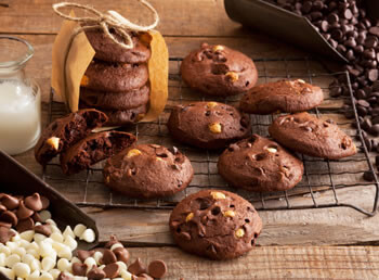 Gluten-Free Triple Chocolate Cookies