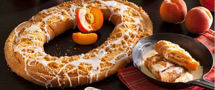 Peach Cobbler Kringle
