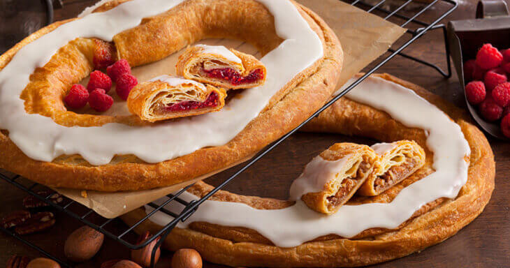 pecan and raspberry kringle