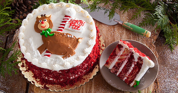 Item number: 480 - Rudolph's Red Velvet Marble Layer Cake