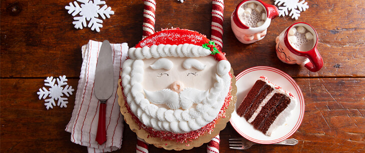 Santa's Chocolate Peppermint Cake