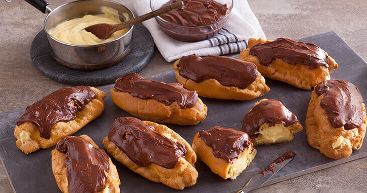 chocolate eclairs