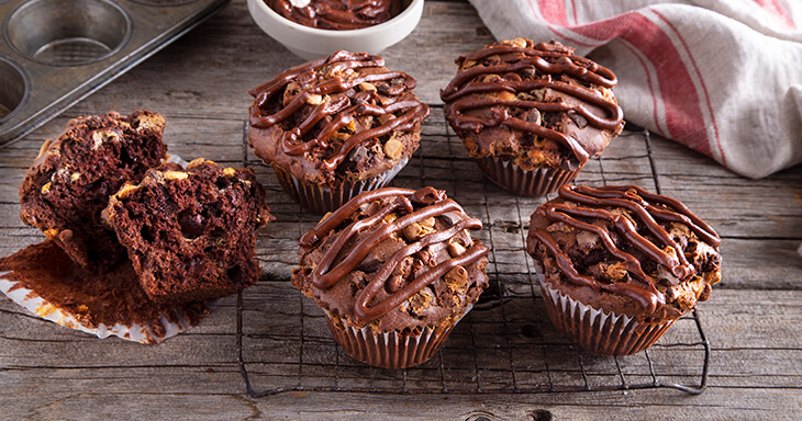 Item number: GF55 - Triple Chocolate Jumbo Muffins (Gluten Free)