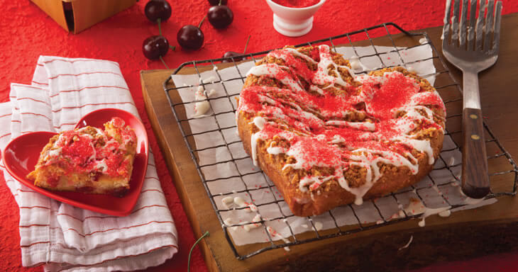 Item number: 320V - Heart Valentine's Day Coffee Cake